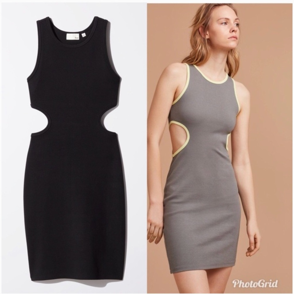 Aritzia Wilfred Free | NWT Black Dray Cutout Dress Sz Medium